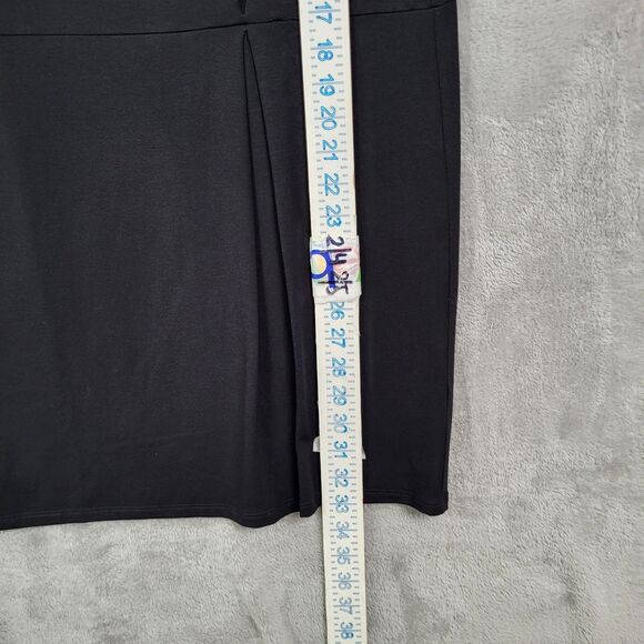 Eileen Fisher Short Shift Dress Black Size XS Cap Sleeve Ballet Neck LBD New - Picture 8 of 16